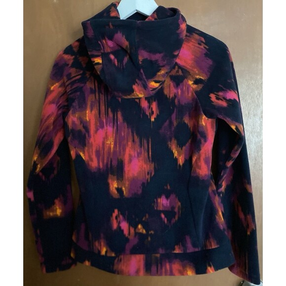 COLUMBIA Ali Peak Pullover Fleece Hoodie Dark Nocturnal Folk Blur Womens XS - Picture 12 of 13